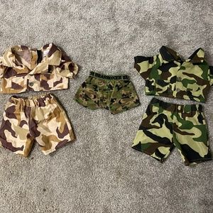 Build-A-Bear 2 Set Army Outfits